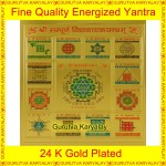 Vidhya Dayak Yantra Golden Colour Foil 3.5"X3.5" Size